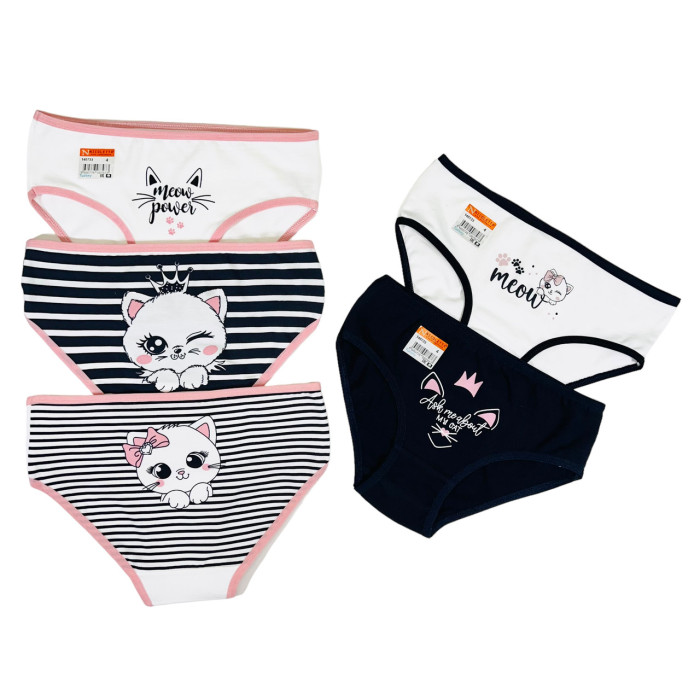 Детские трусики для девочек 4-5 лет (5шт/уп) ТМ Nicoletta