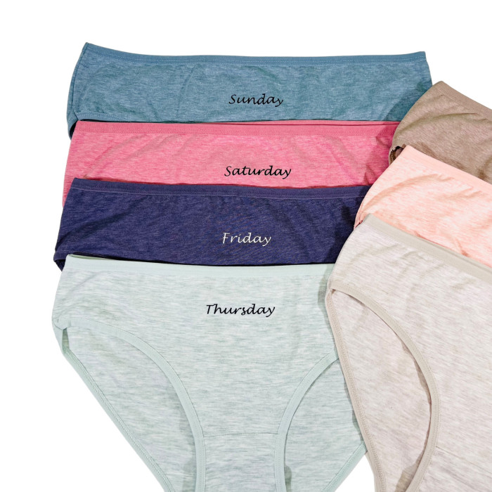 Набор трусиков неделек батал - Размер: 2XL. ( 7 шт/уп). ТМ. Nicoletta