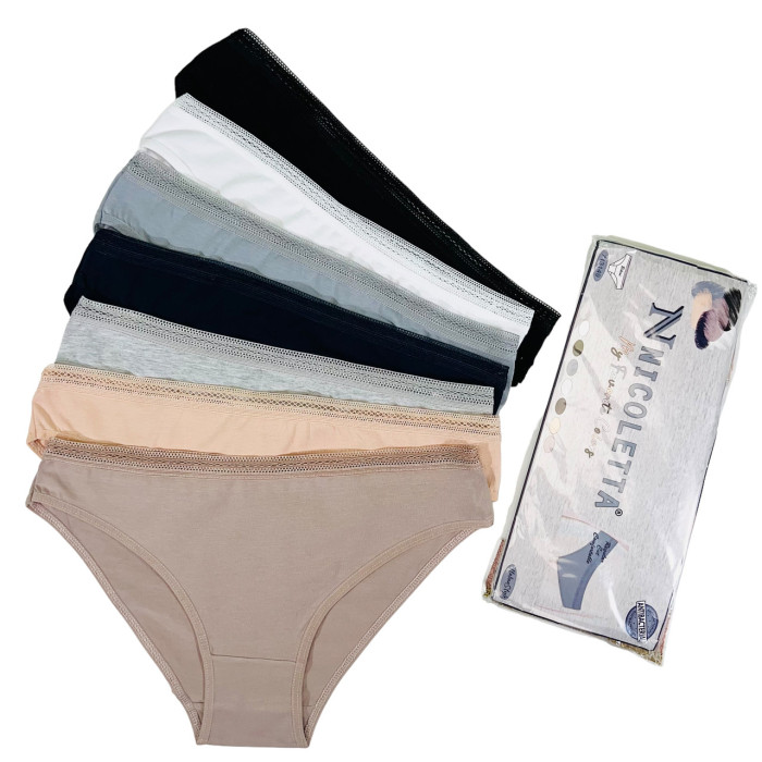 Набор женских трусиков неделек - Размер: M. ( 7 шт/уп). ТМ. Nicoletta