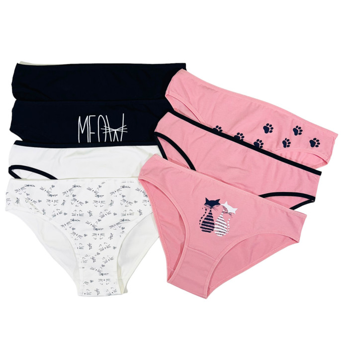 Набор женских трусиков неделек - Размер: L. ( 7 шт/уп). ТМ. Nicoletta