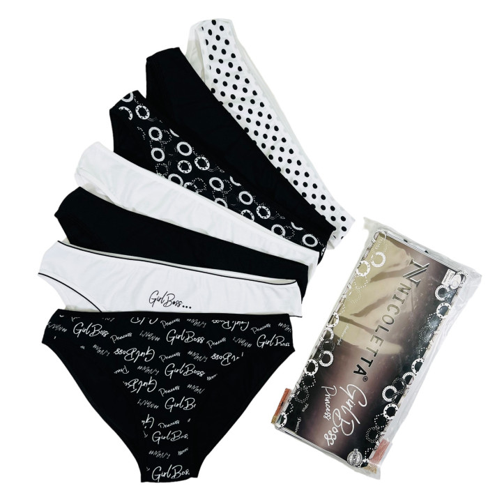 Набор женских трусиков неделек - Размер: L. ( 7 шт/уп). ТМ. Nicoletta