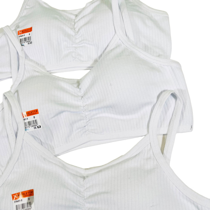 Топік підлітковий з паролоном рубчик 10-11 років (5шт/уп) ТМ Nicoletta