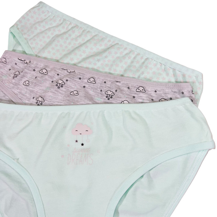 Детские трусики для девочек 3-4 года  (3шт/уп)  Domi
