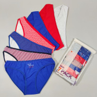 ОПТОМ. Набор женских трусов "Dominant" бикини. Размер: S. ( 7 шт/уп). Турция.