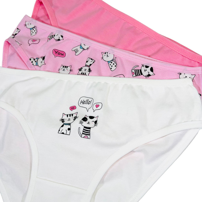 Дитячі трусики для дівчаток 9-10 років (3шт/уп) ТМ Domi