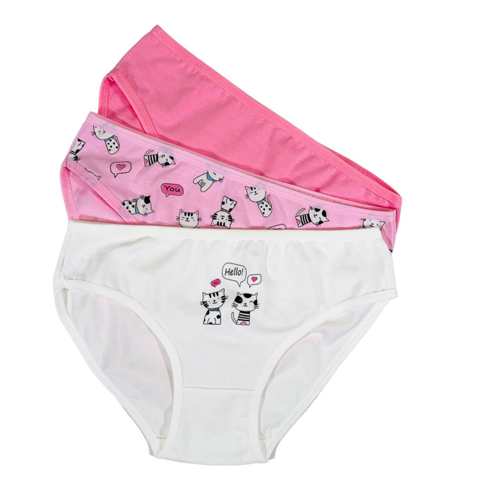 Дитячі трусики для дівчаток 9-10 років (3шт/уп) ТМ Domi