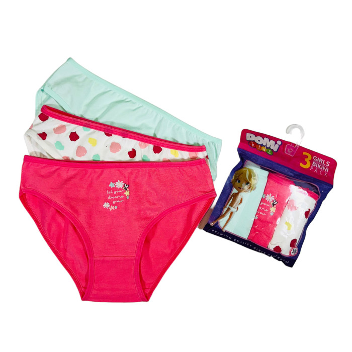 Дитячі трусики для дівчаток 5-6 років (3шт/уп) ТМ Domi