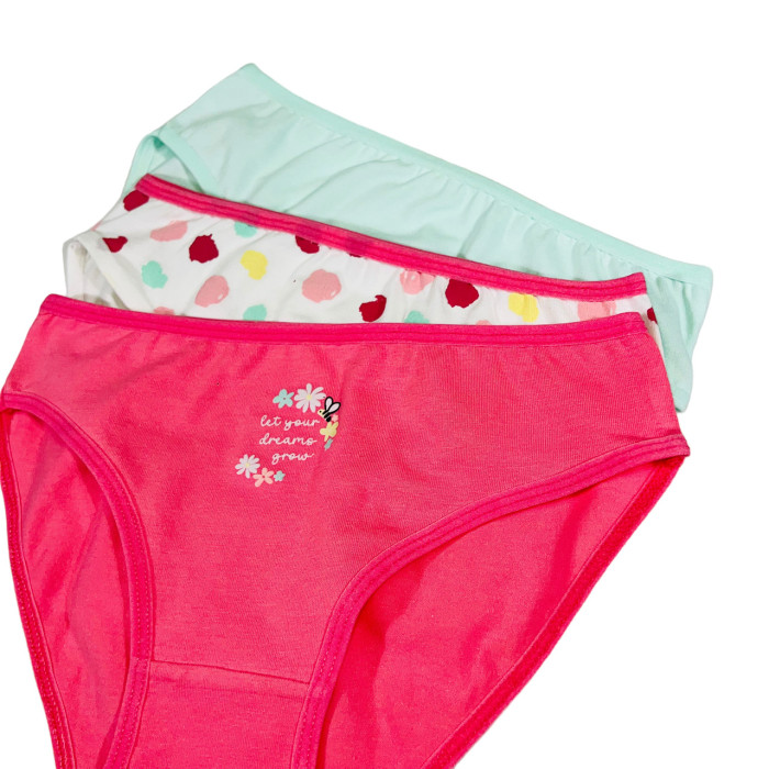 Дитячі трусики для дівчаток 7-8 років (3шт/уп) ТМ Domi
