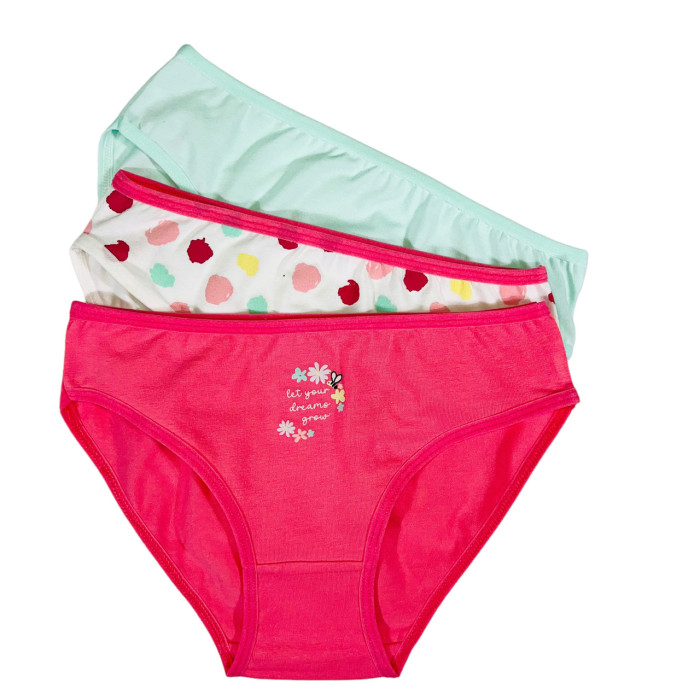 Дитячі трусики для дівчаток 7-8 років (3шт/уп) ТМ Domi