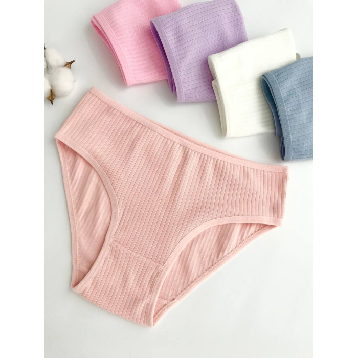 Детские трусики рубчик девочек 8-9 лет (5шт/уп) ТМ Nicoletta