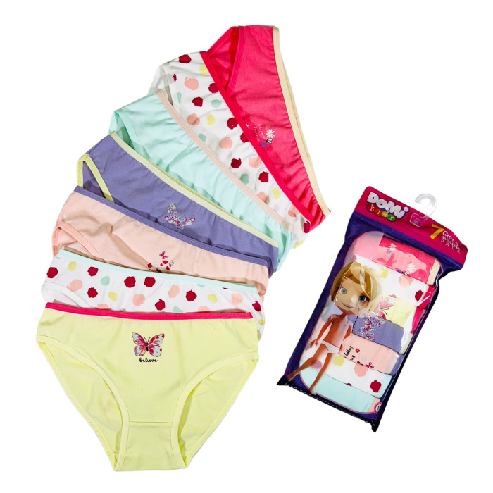 Дитячі трусики тиждень для дівчаток 7-8 років (7 шт/уп)