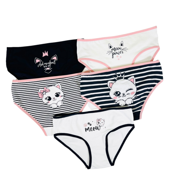 Детские трусики для девочек 10-11 лет (5шт/уп) ТМ Nicoletta