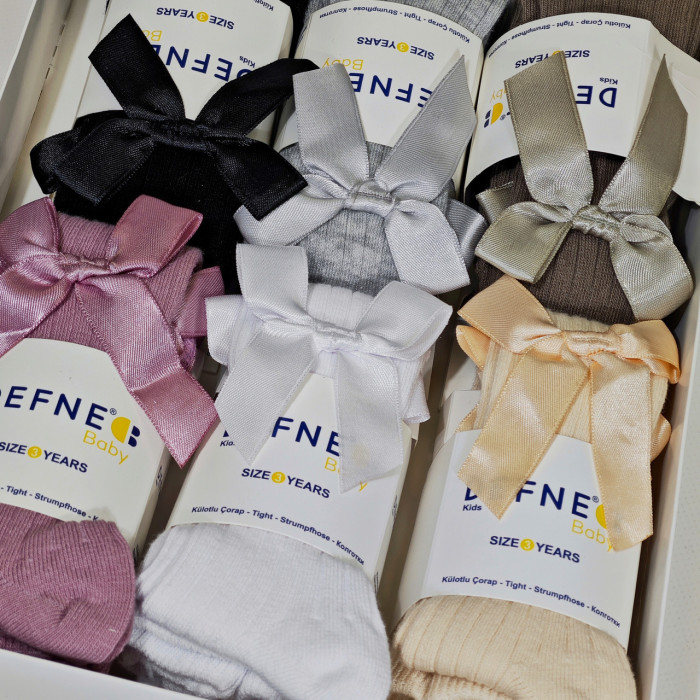 Колготки для немовлят 0-6 міс ТМ Defne (6 шт/уп)