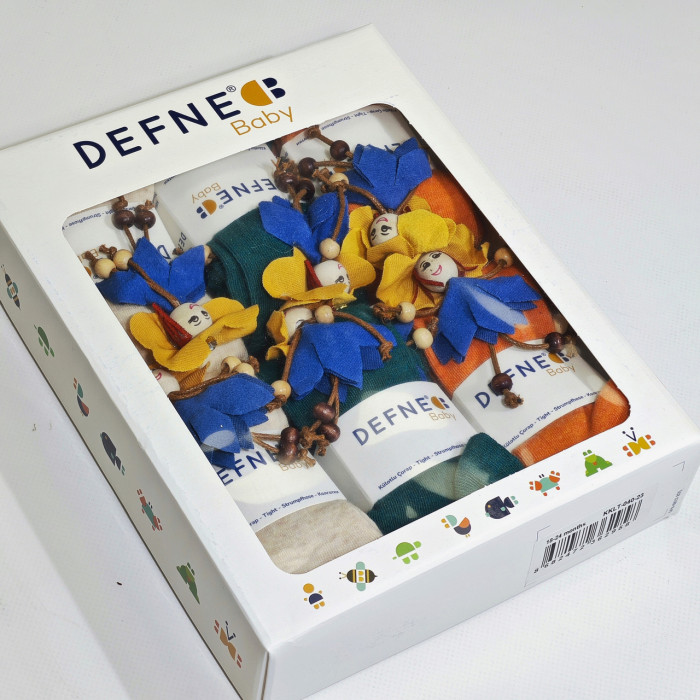 Колготки для новорожденных 6-12 мес ТМ Defne (3 шт/уп)