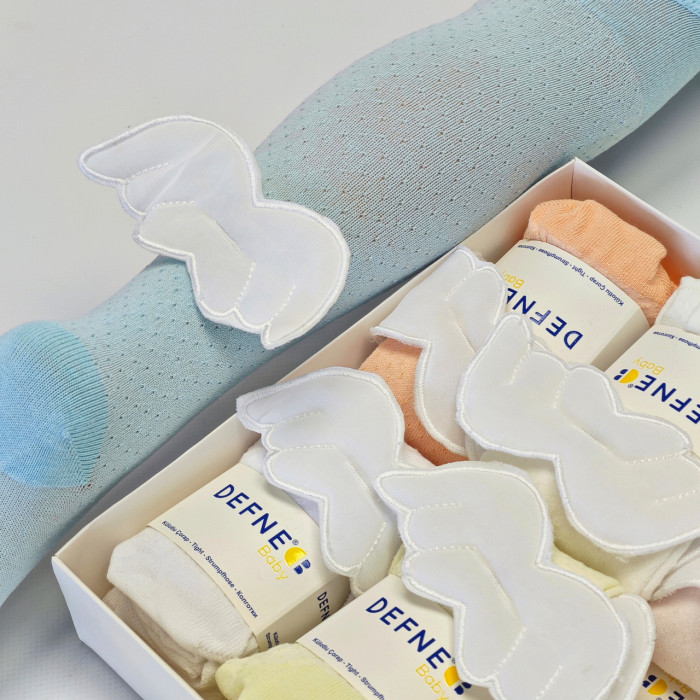 Колготки для новорожденных 0-6 мес ТМ Defne (6 шт/уп)