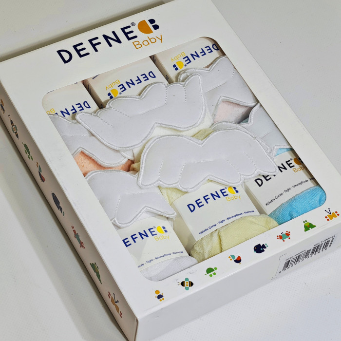 Колготки для новорожденных 0-6 мес ТМ Defne (6 шт/уп)