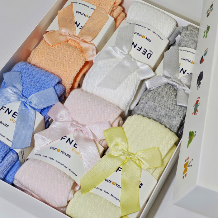 Колготки для новорожденных 0-6 мес ТМ Defne (6 шт/уп)