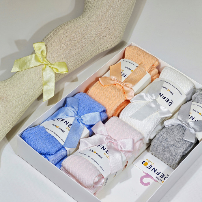 Колготки для дівчаток бавовняні 9-10 років ТМ Defne (6 шт/уп)