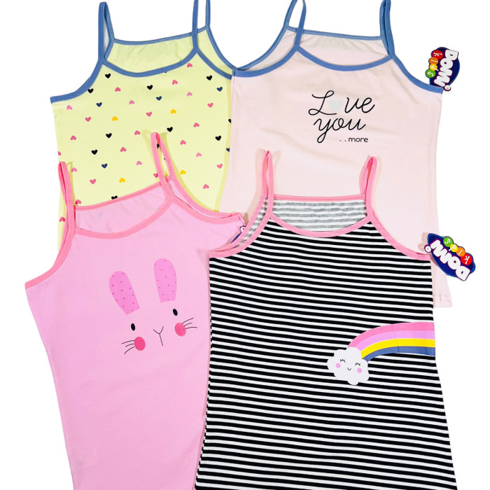 Майка для девочки 8-9 лет (6 шт/уп)