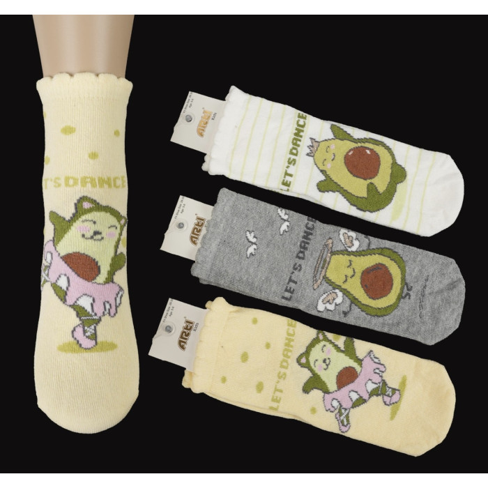 Шкарпетки бавовняні 1-2 роки для дівчаток ТМ Katamino (6 шт/уп)