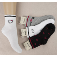 Шкарпетки бавовняні 11-12 років для дівчаток ТМ Katamino (6 шт/уп)