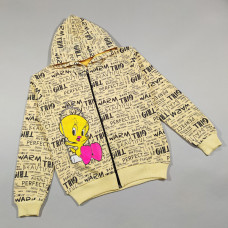 ОПТОМ Кофта на молнии для девочек 8,9,10,11,12 лет (начёс)