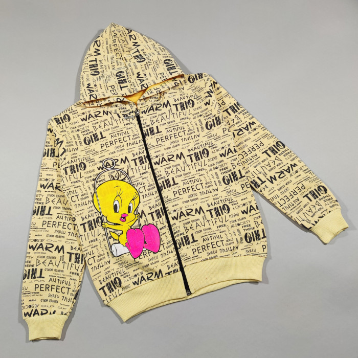 ОПТОМ Кофта на блискавці для дівчаток 8,9,10,11,12 років (начос)