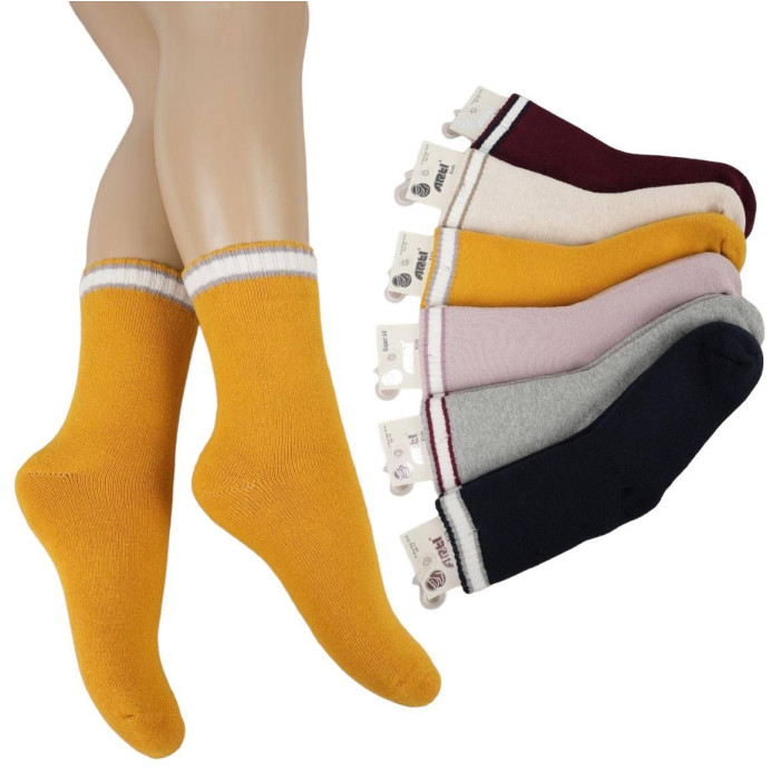 Махровые носки для девочек 5-6 лет ТМ Arti (6 шт/уп) 250216