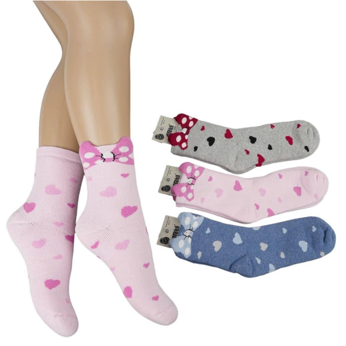 Махровые носки для девочек 7-8 лет ТМ Arti (6 шт/уп) 250230