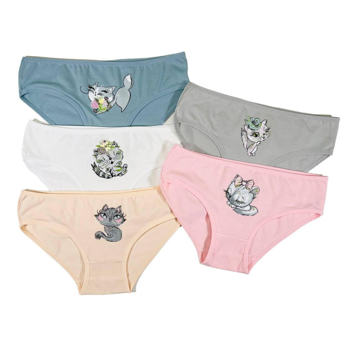Детские трусики для девочек 12-13 лет (5шт/уп) ТМ Nicoletta