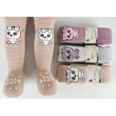 Махрові колготки для дітей 6-12 міс з гальмами ТМ Arti (3 шт/уп) 35089