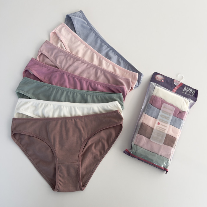 ОПТОМ. Набір жіночих трусів "Dominant" Розмір: M. ( 7 шт/уп). Туреччина.