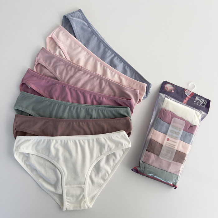 ОПТОМ. Набір жіночих трусів "Dominant" Розмір: M. ( 7 шт/уп). Туреччина.