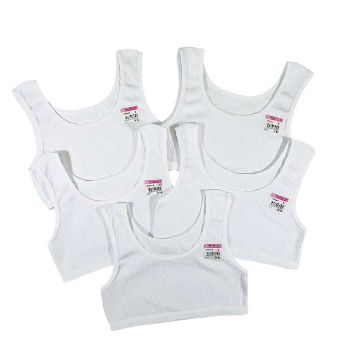 Топик подростковый рубчик 12-13 лет (5шт/уп ТМ Nicoletta