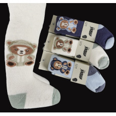 Махровые колготки для малышей 0-6 мес ТМ Arti (3 шт/уп) 350221