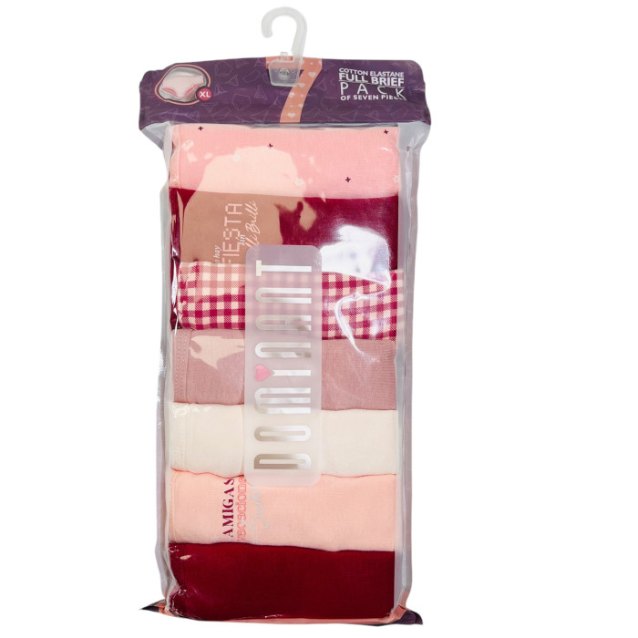 ОПТОМ. Набор женских трусов "Dominant". Размер: 3XL. ( 7 шт/уп). Турция.