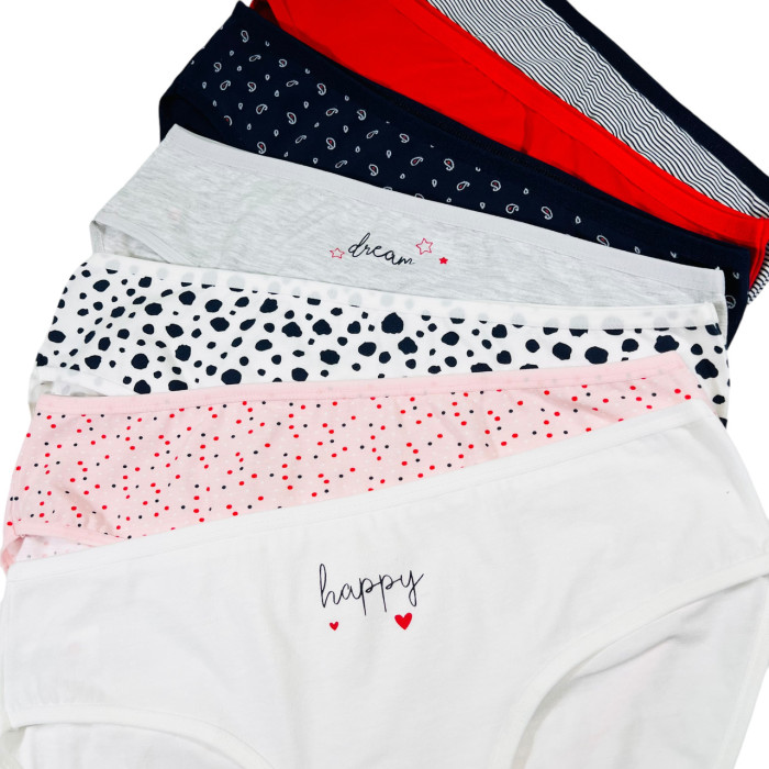 ОПТОМ. Набор женских трусов "Dominant". Размер: 2XL. ( 7 шт/уп). Турция.