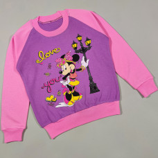 ОПТОМ Детский реглан "Микки" для девочек 8,9,10,11,12 лет