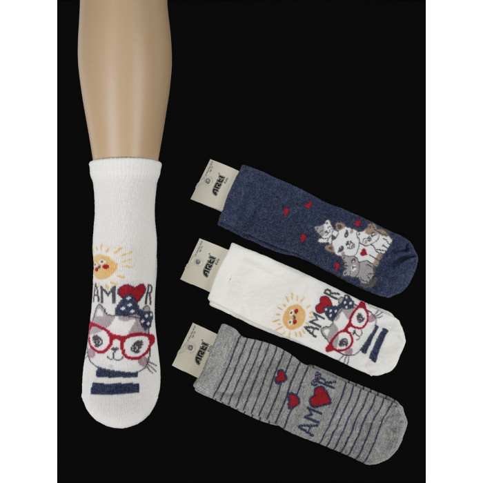 Шкарпетки бавовняні 1-2 роки для дівчаток ТМ Katamino (6 шт/уп)