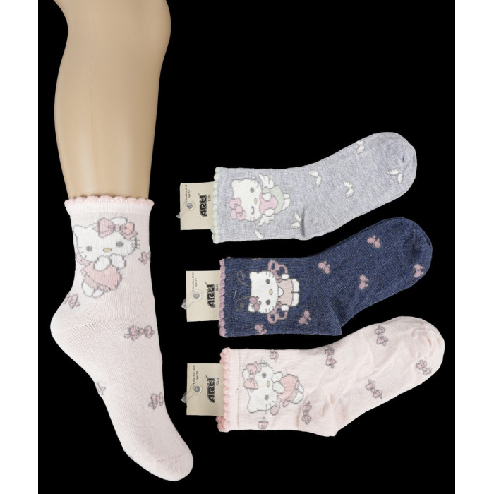 Носки хлопковые 7-8 лет для девочек ТМ Katamino (6 шт/уп)