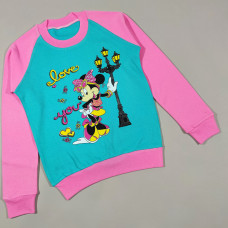 ОПТОМ Детский реглан "Микки" для девочек 8,9,10,11,12 лет
