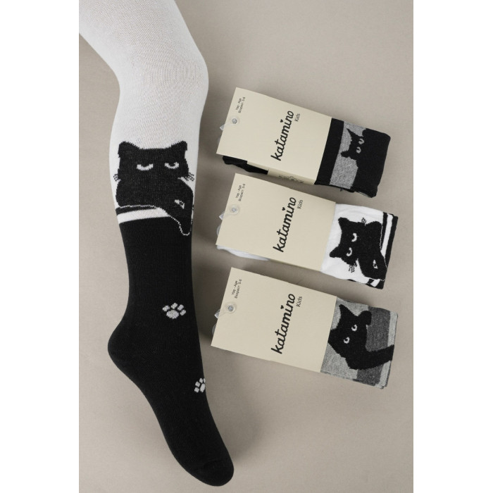 Колготки для дівчаток бавовняні 1-2 роки ТМ Katamino (3 шт/уп)