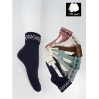 Женские шерстяные носки 36-40 (6 шт/уп) TM.Katamino (80% шерсти)