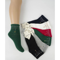 Шкарпетки бавовняні 7-8 років для дівчаток ТМ Katamino (6 шт/уп)