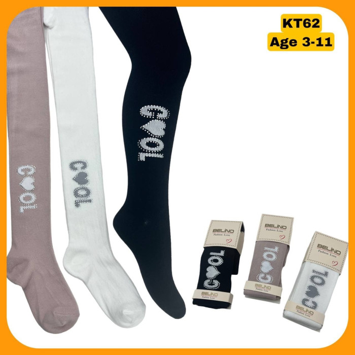 Колготки для дівчаток бавовняні р.3-4 роки TM Belino (3 шт/уп)