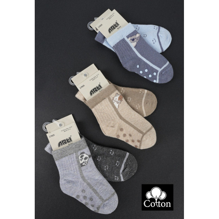 Носки хлопковые для малышей 0-6 мес (6 шт/уп)