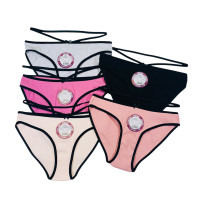 Жіночих трусів в рубчик . Розмір: S. ( 5 шт/уп)