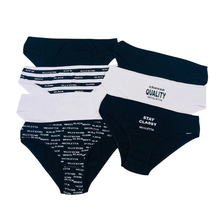 Набор женских трусиков неделек - Размер: L. ( 7 шт/уп). ТМ. Nicoletta