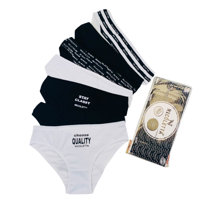 Набор женских трусиков неделек - Размер: XL. ( 7 шт/уп). ТМ. Nicoletta
