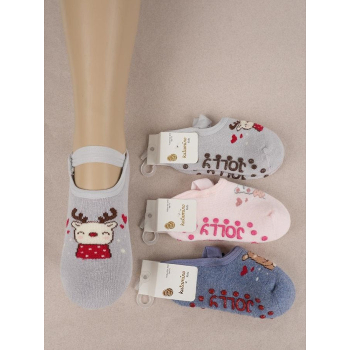 Махрові сліди для дівчаток р.0 (0-6 міс.) ТМ Katamino (3 шт/уп)